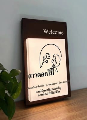 ป้ายอะคริลิคเคลือบ UV สวยงามและทนทาน