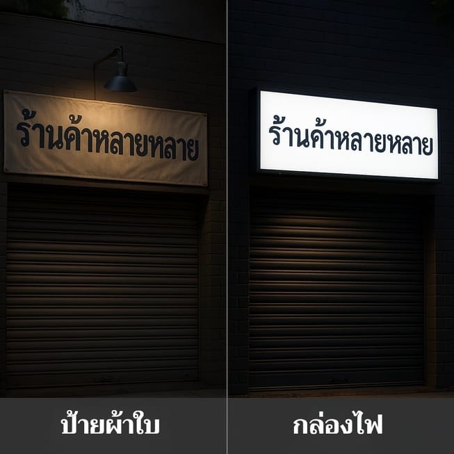 ตู้ไฟโฆษณากับการออกแบบโลโก้ร้านให้ปังตั้งแต่หน้าร้าน